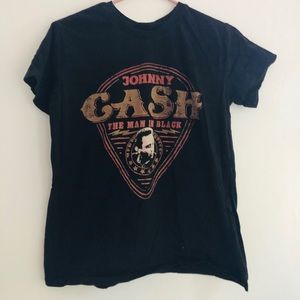 Cotton On Johnny Cash Black Tee